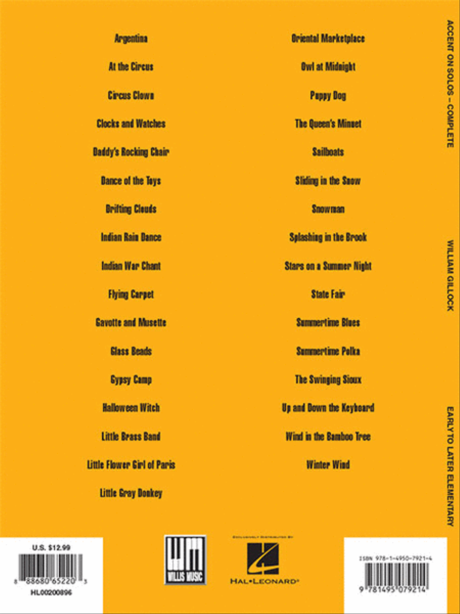 Accent on Solos – Complete Easy Piano scores gallery preview page 6
