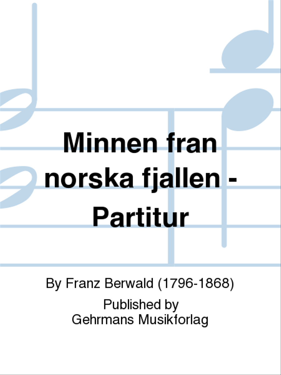 Minnen fran norska fjallen - Partitur Orchestra scores gallery preview page 1
