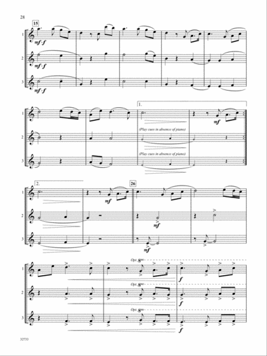 Favorite Songs of Praise (Solo-Duet-Trio with Optional Piano) Alto Saxophone scores gallery preview page 4