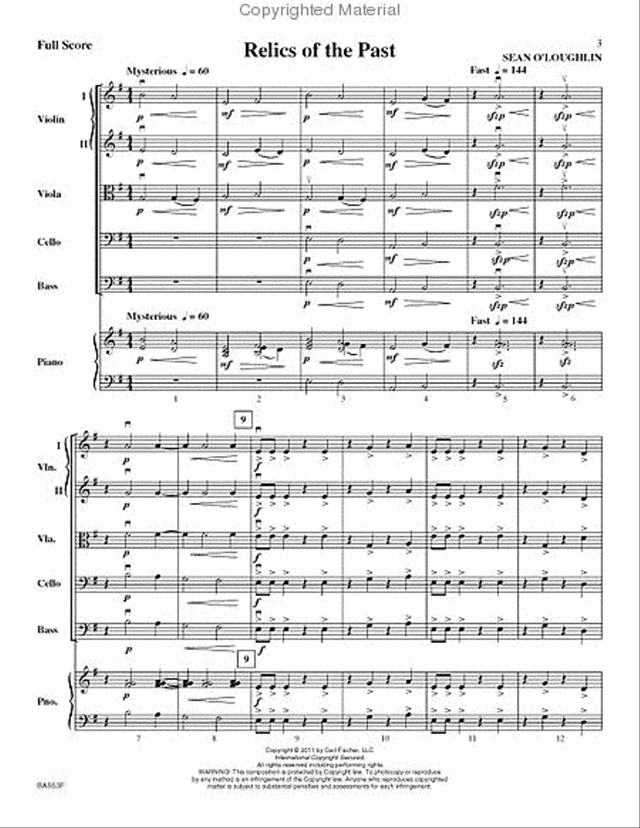 Relics of the Past String Orchestra scores gallery preview page 2