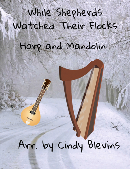 While Shepherds Watched Their Flocks, for Harp and Mandolin image number null