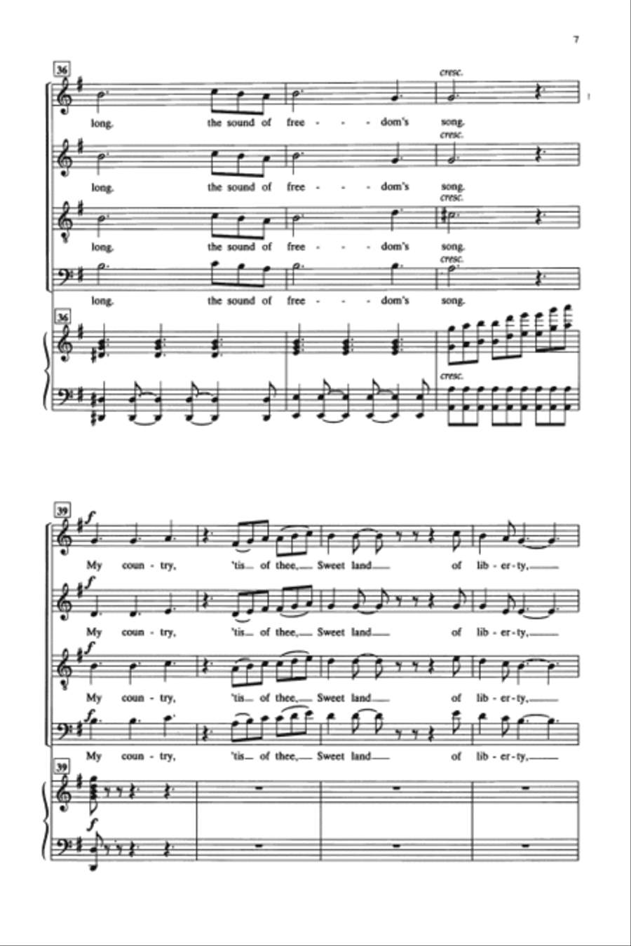 Gospel America - SATB 4-Part scores gallery preview page 7