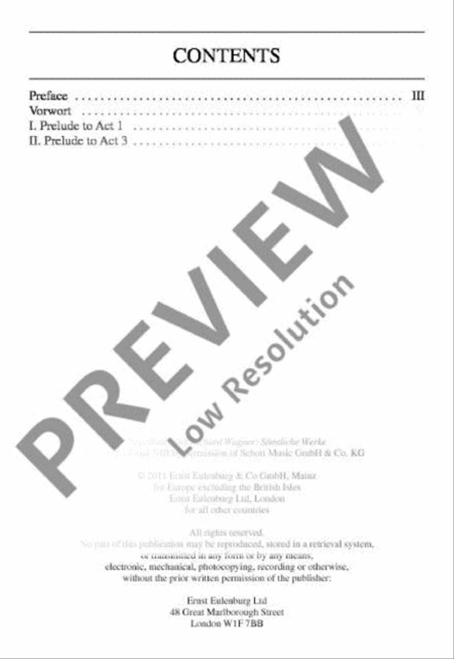 Lohengrin Lohengrin Orchestra scores gallery preview page 3
