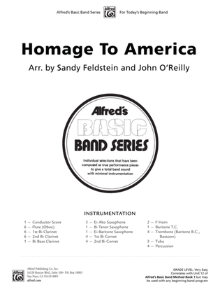 Homage to America: Score