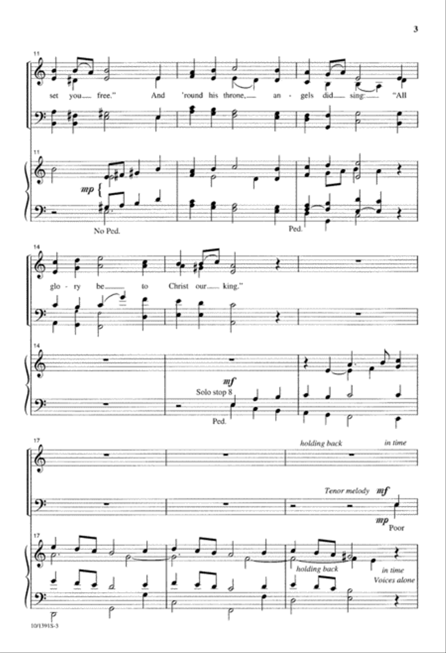 When Christ Was Born 4-Part scores gallery preview page 3