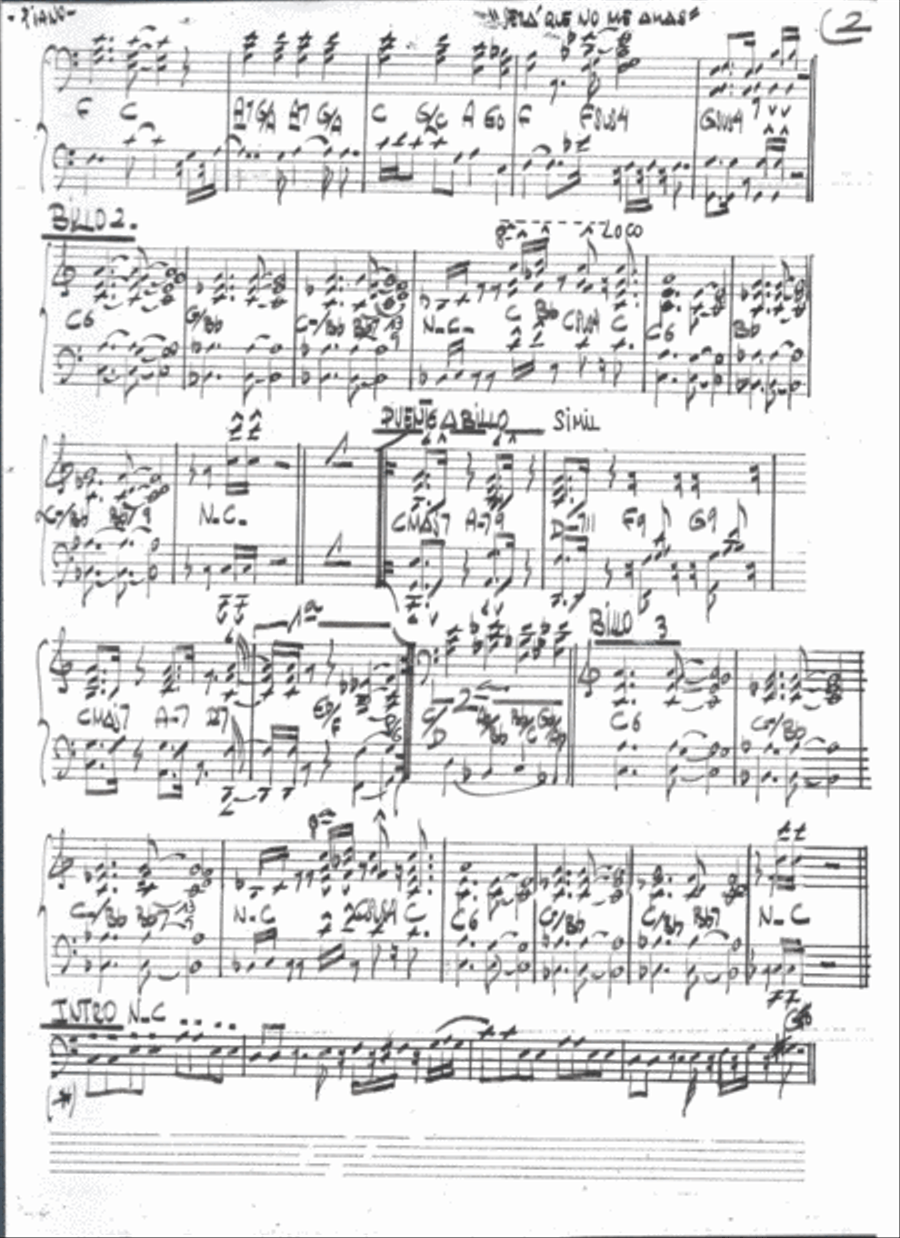 Sera Que No Me Amas Baritone Saxophone scores gallery preview page 2