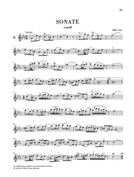 Sonatas for Violin and Piano (Harpsichord) 4-6 BWV 1017-1019