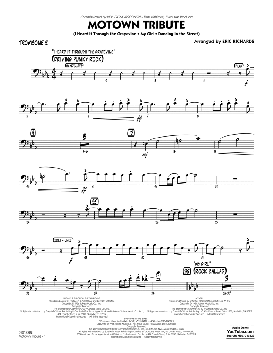 Motown Tribute - Trombone 2