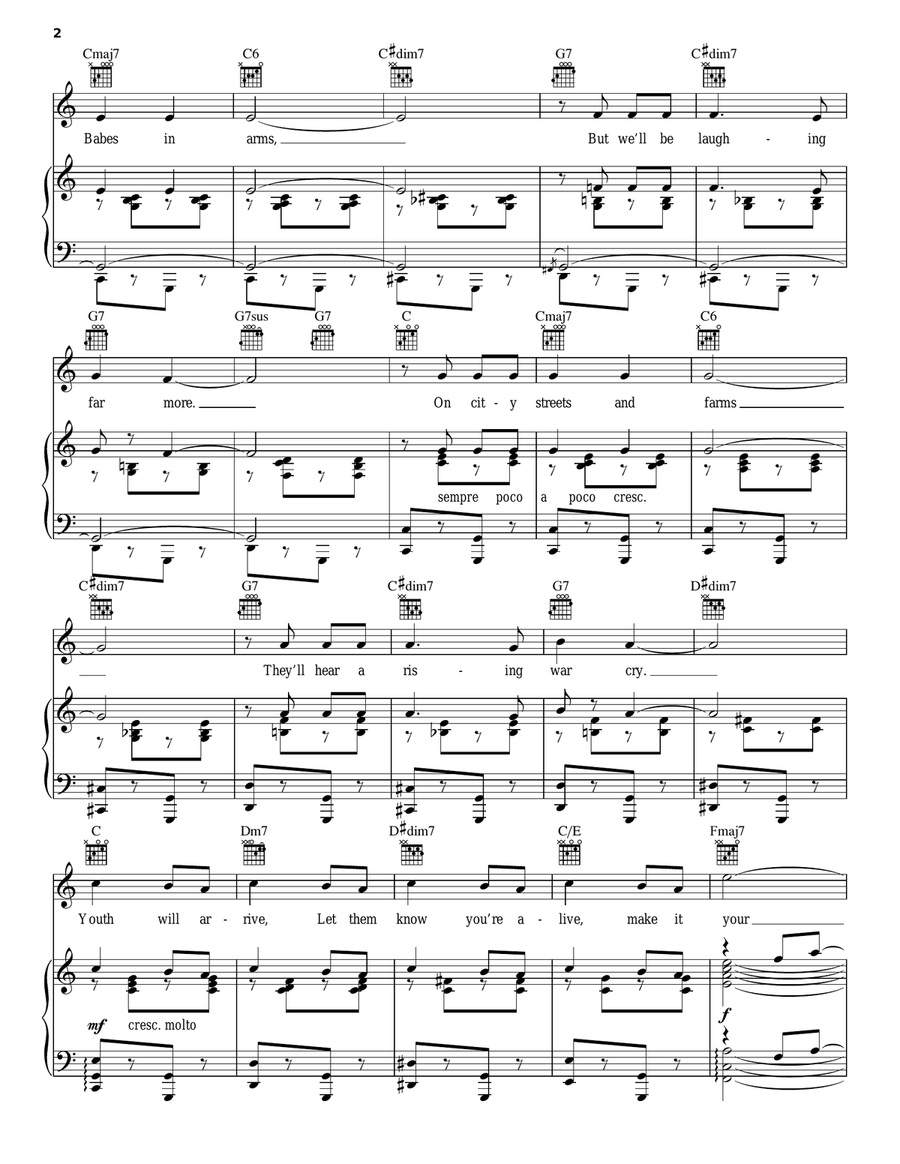 Babes In Arms Piano, Vocal, Guitar scores gallery preview page 2
