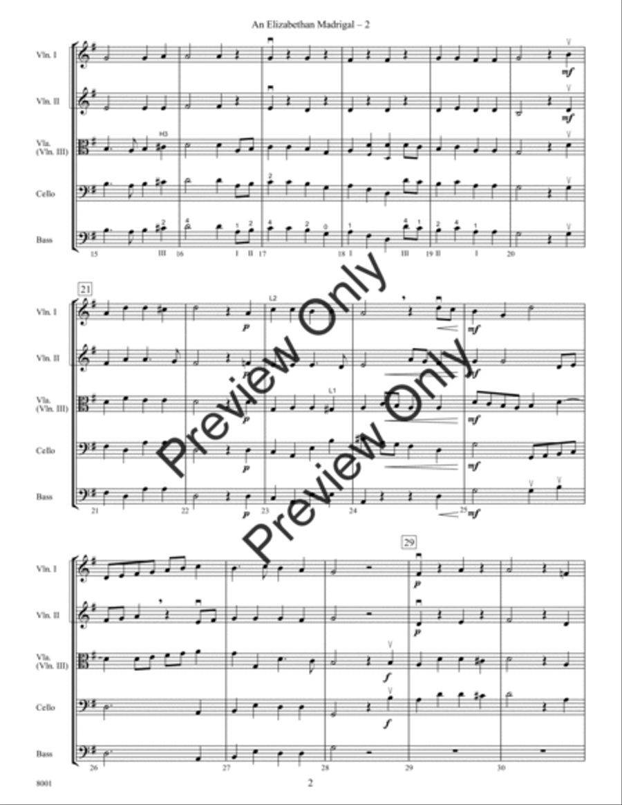 Kendor Concert Favorites, Volume 3 - 3rd Violin (Viola T.C.) Viola scores gallery preview page 4