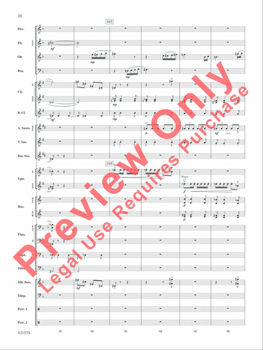 Gershwin by George! Gershwin by George! Concert Band scores gallery preview page 21
