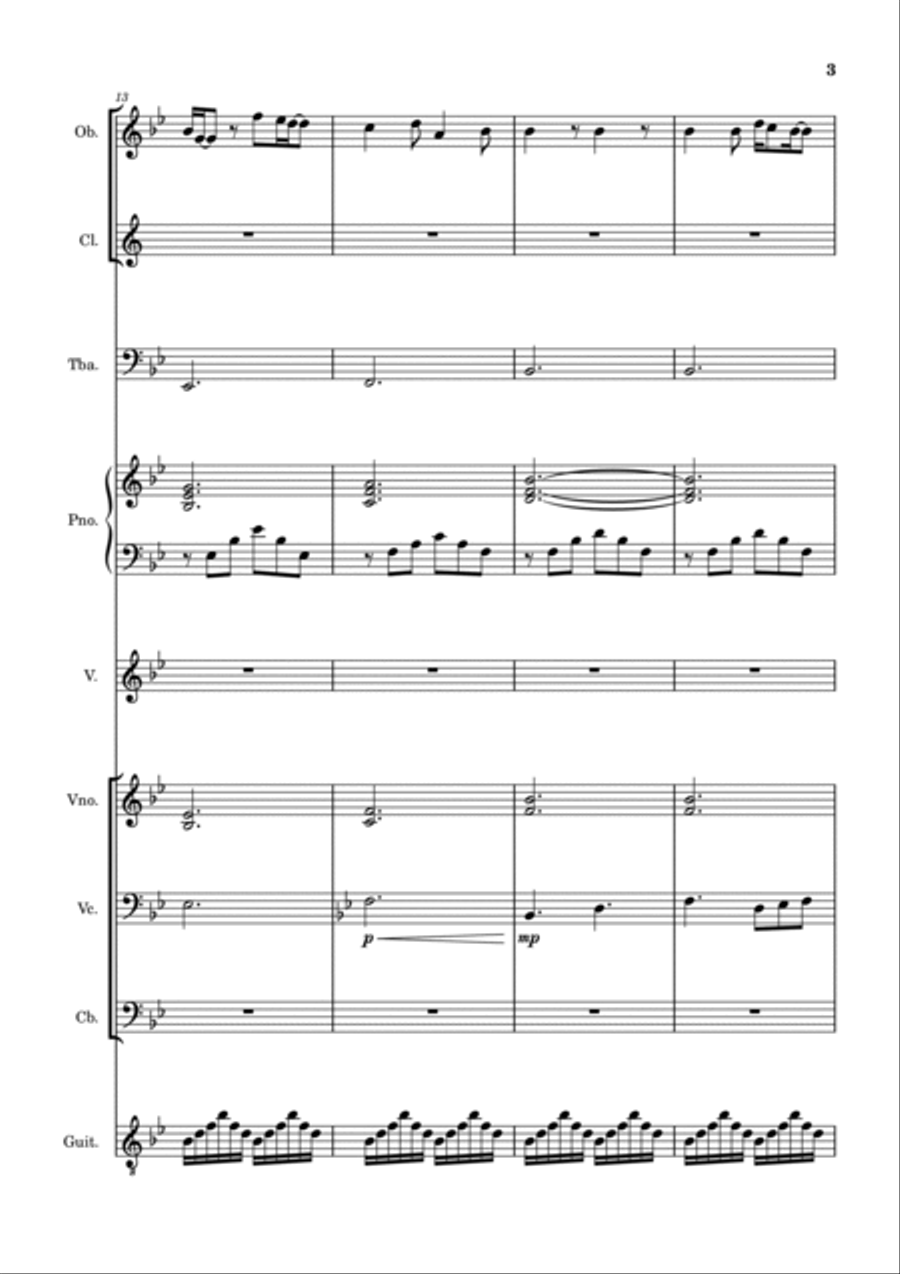 A Thousand Years A Thousand Years Marching Band scores gallery preview page 3