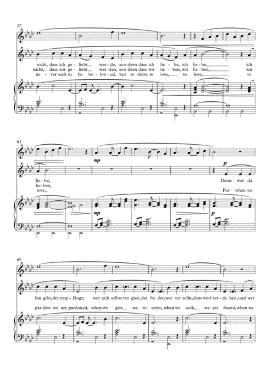 Werkzeug Deines Friedens / Make me a channel of your peace, new setting of Prayer of St. Francis Small Ensemble scores gallery preview page 5