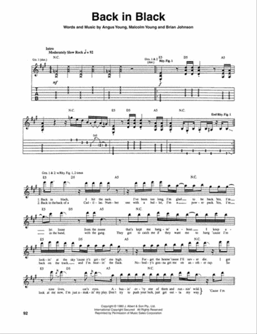 Guitar Tab White Pages Volume 3 Electric Guitar scores gallery preview page 4