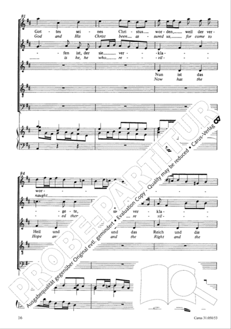 Now has the hope and the strength (Nun ist das Heil und die Kraft) 4-Part scores gallery preview page 17