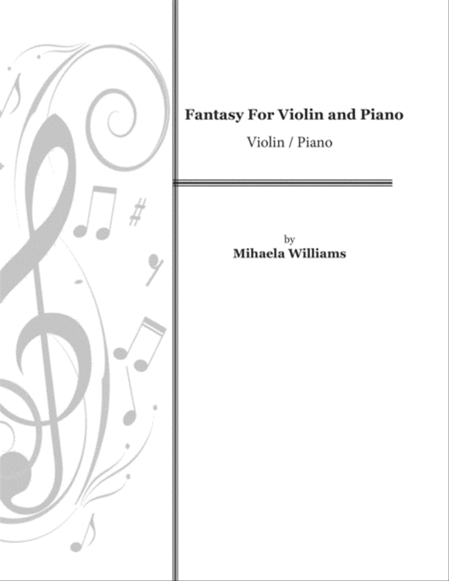 Fantasy For Violin and Piano Violin Solo scores gallery preview page 1