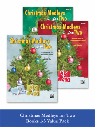 Book cover for Christmas Medleys for Two, 1-3 (Value Pack)