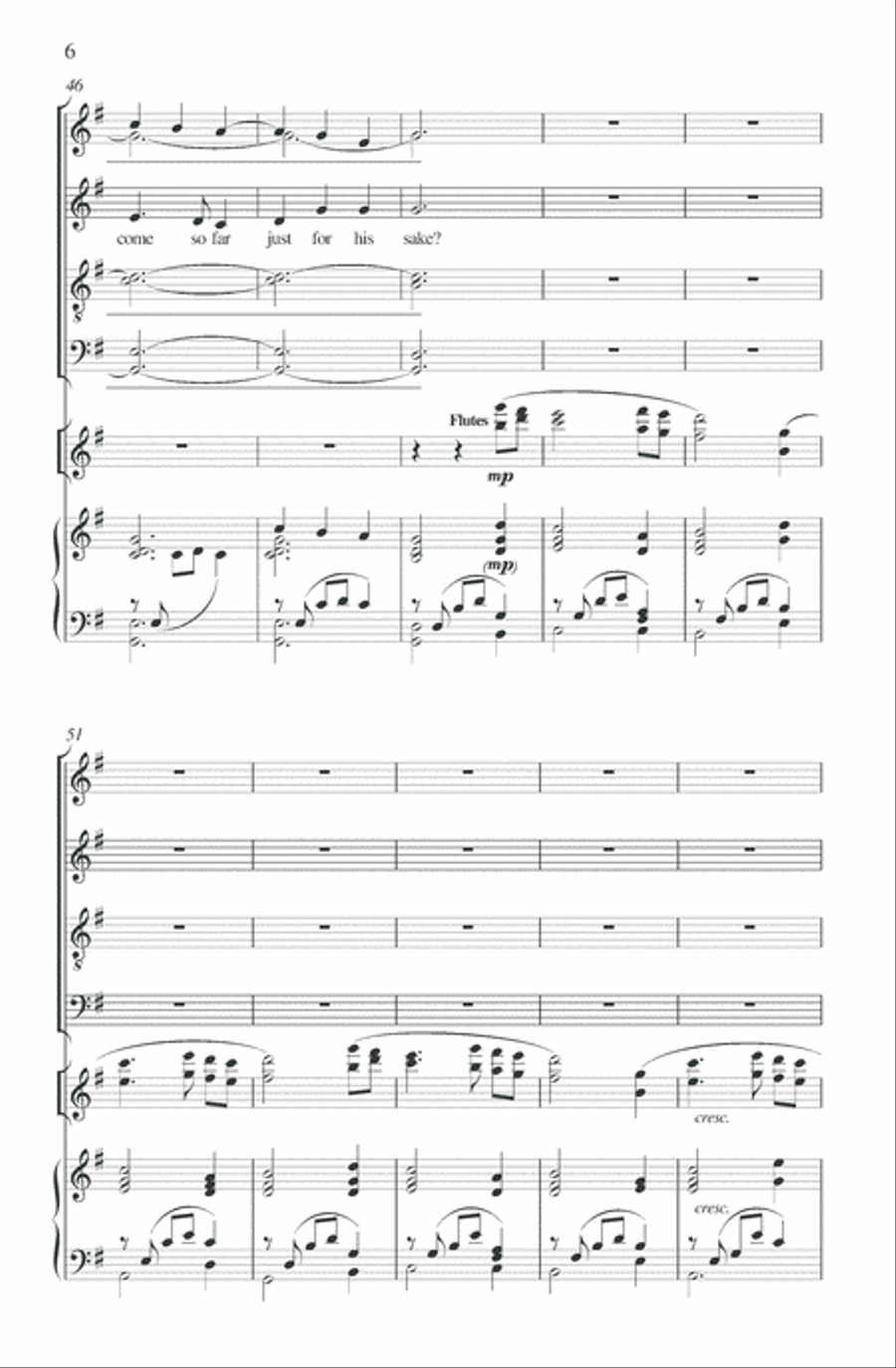 How far is it to Bethlehem? 4-Part scores gallery preview page 6