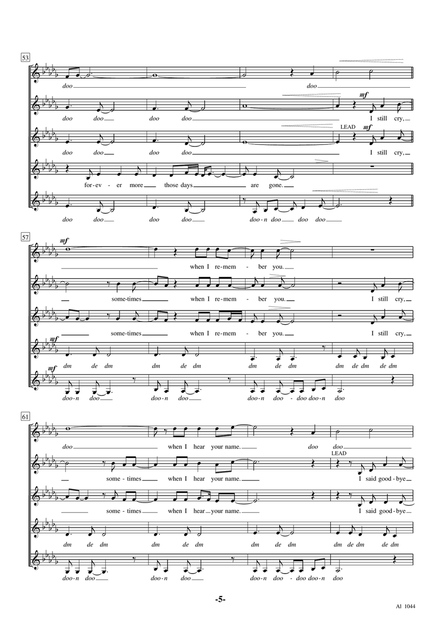 I Still Cry I Still Cry SSAA scores gallery preview page 5