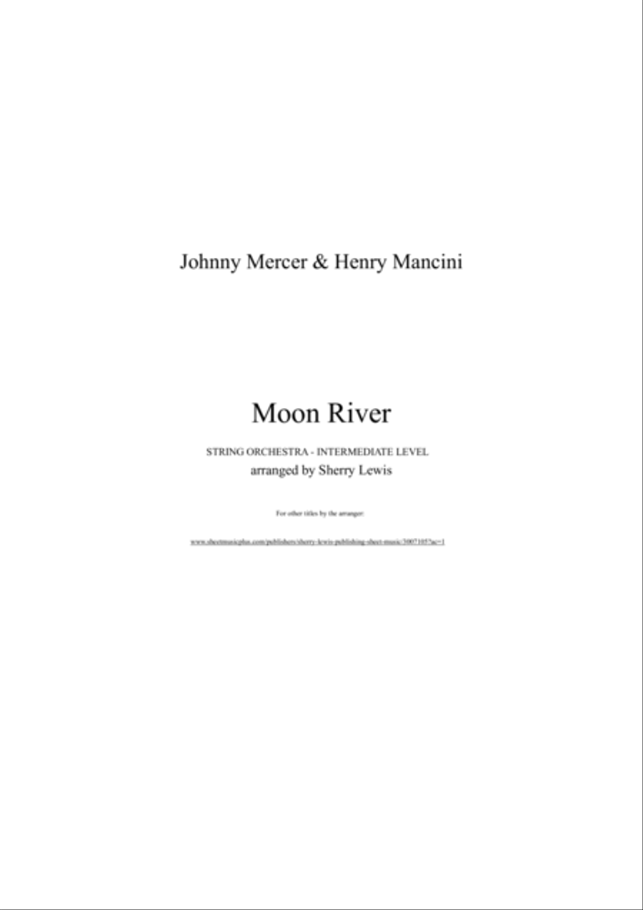 Moon River String Quintet scores gallery preview page 2