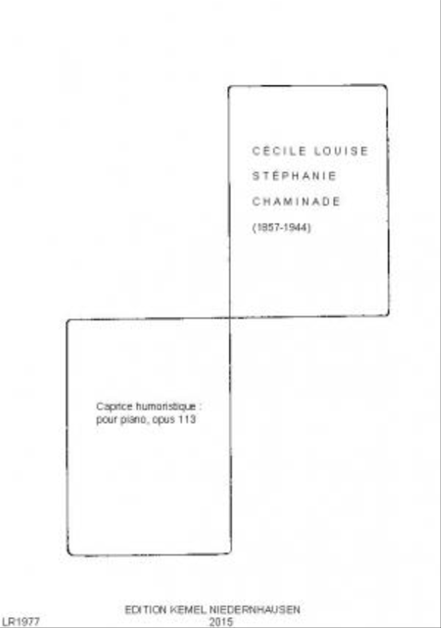 Caprice humoristique Piano Solo scores gallery preview page 1