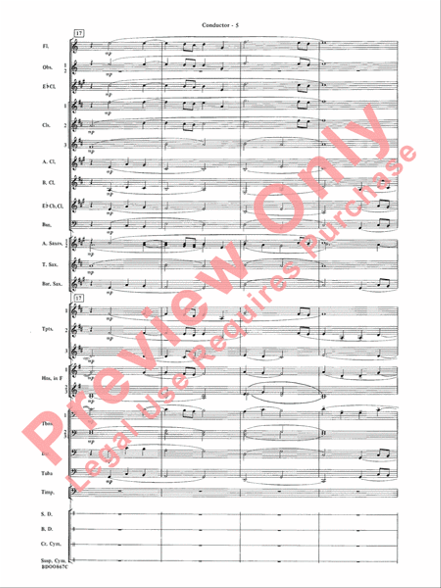 Aria Cantabile Concert Band scores gallery preview page 7