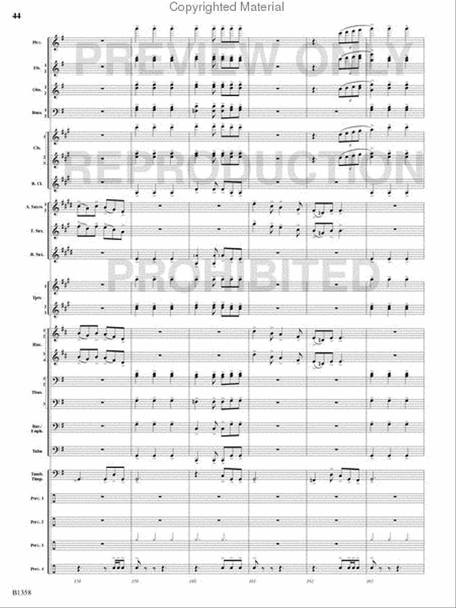 Three Celtic Dances Concert Band scores gallery preview page 43