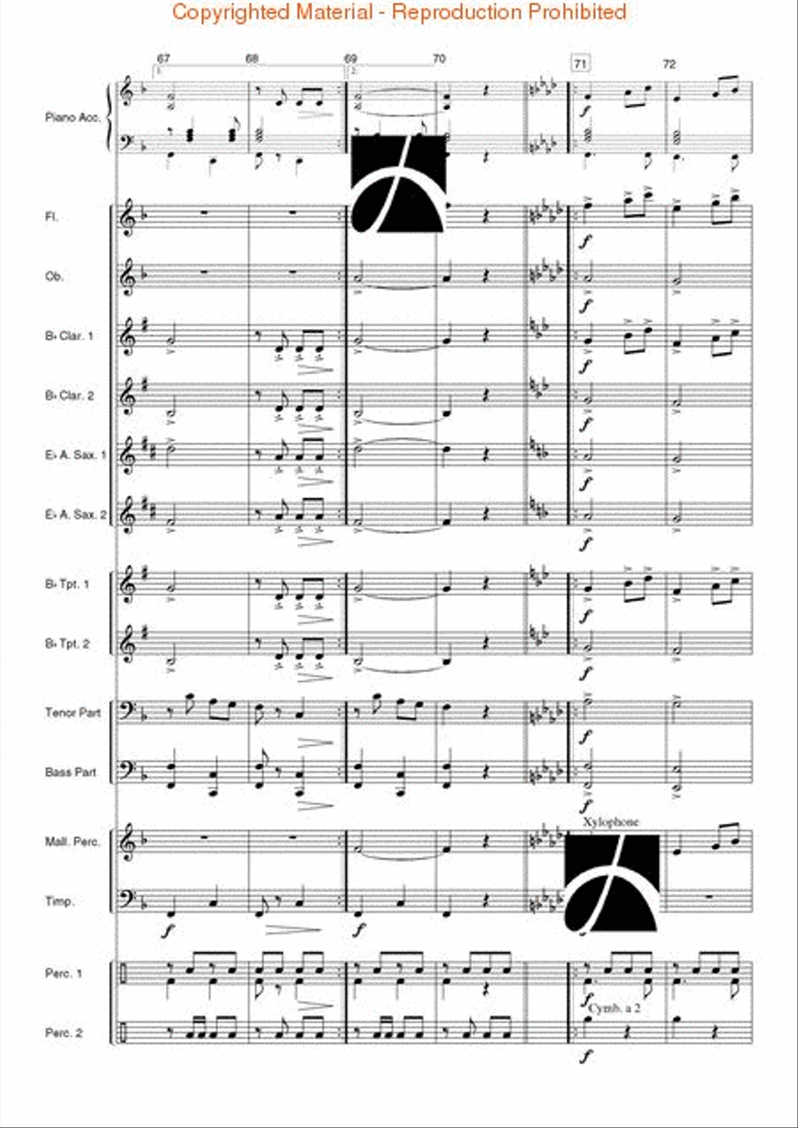 Spanish Overture Concert Band scores gallery preview page 12