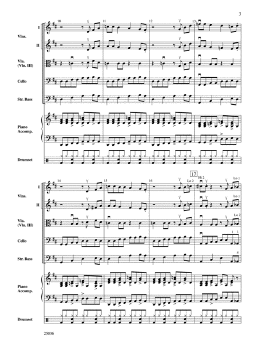 Croc Rock String Orchestra scores gallery preview page 3
