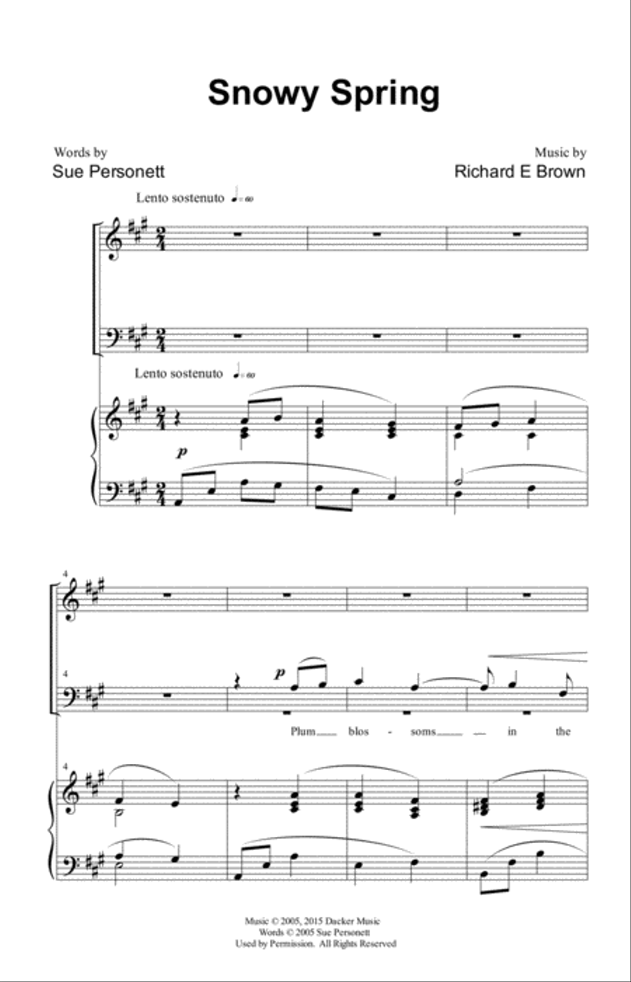 Snowy Spring 4-Part scores gallery preview page 2