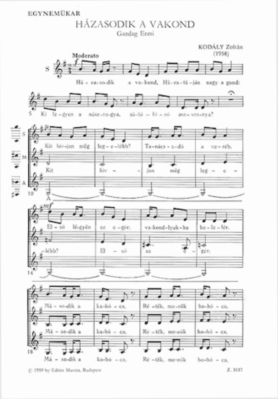 Mole Marriage Voice scores gallery preview page 1