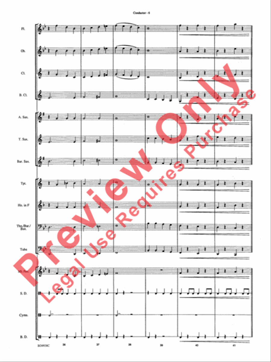 Overture 1812 Concert Band scores gallery preview page 8