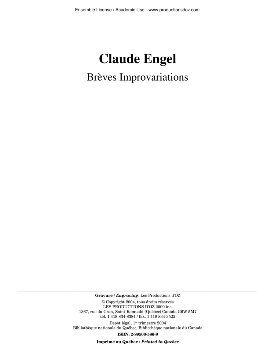Improvariations Classical Guitar scores gallery preview page 1