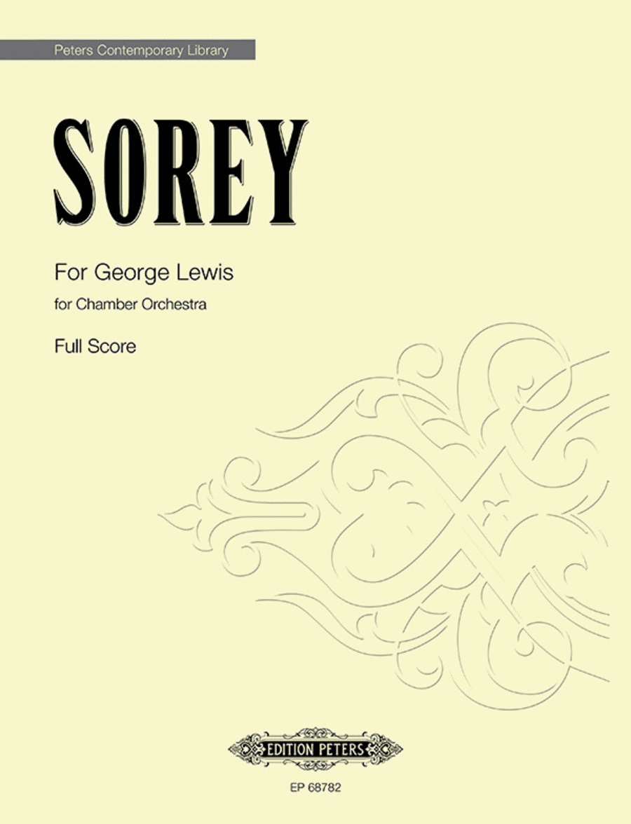 For George Lewis Chamber Orchestra scores gallery preview page 1