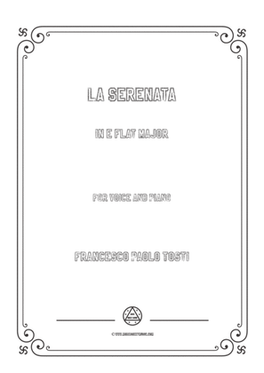 Book cover for Tosti-La Serenata in E flat Major,for Voice and Piano