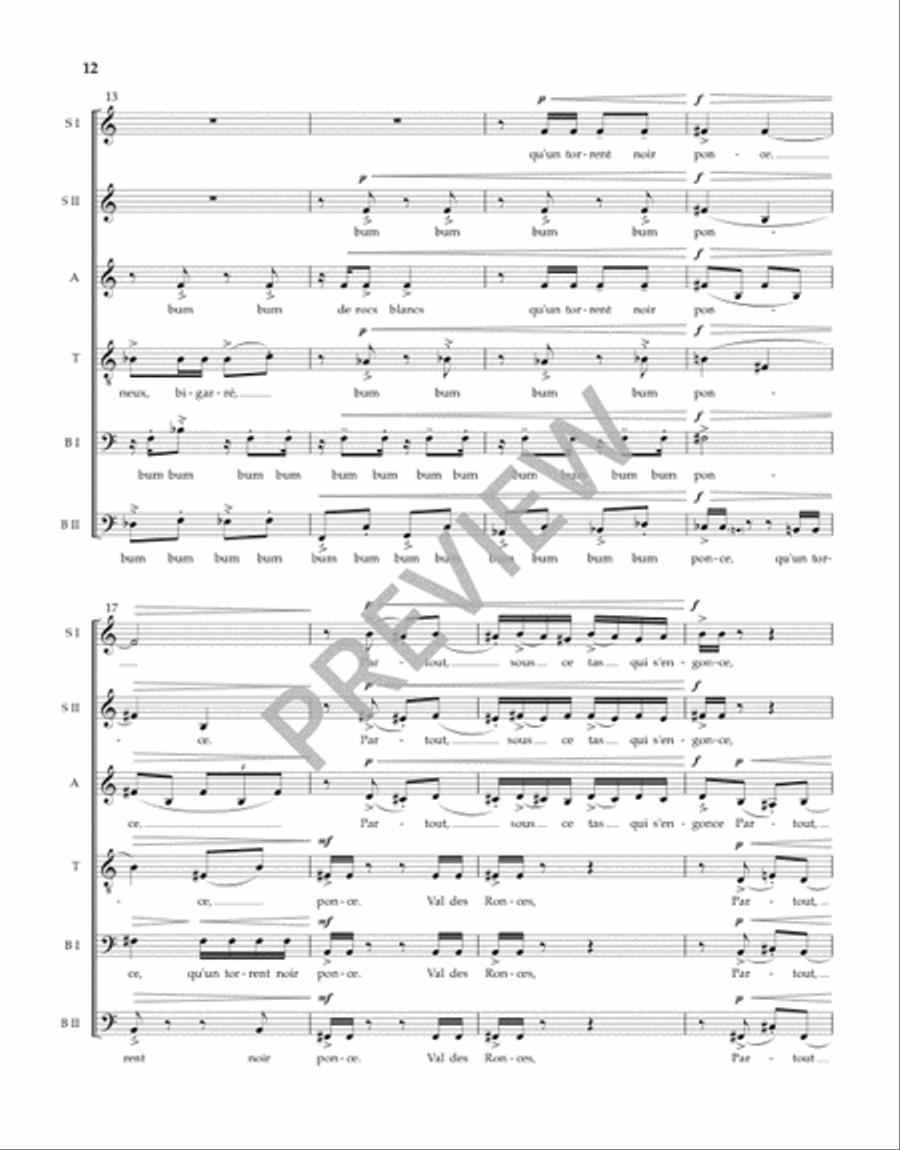 Trois Chansons Trois Chansons Divisi scores gallery preview page 13