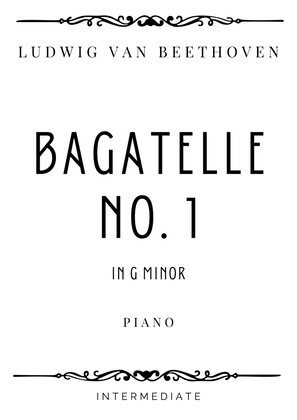 Book cover for Beethoven - Bagatelle No. 1 in G Minor - Intermediate