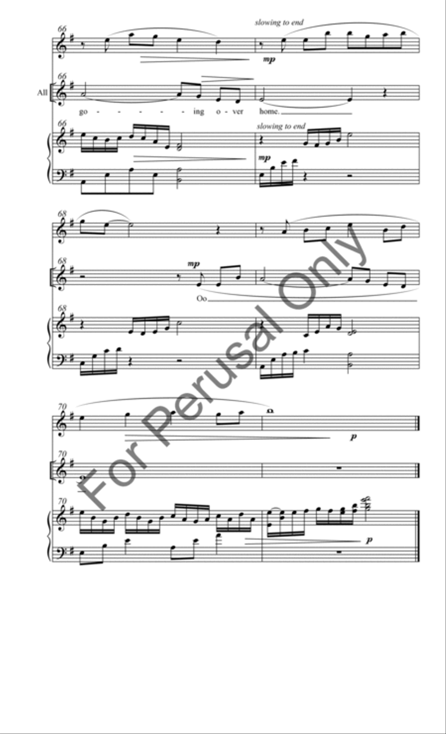 Poor Wayfaring Stranger 3-Part scores gallery preview page 14