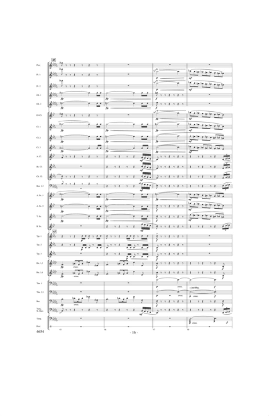 Ride of the Valkyries Concert Band scores gallery preview page 15