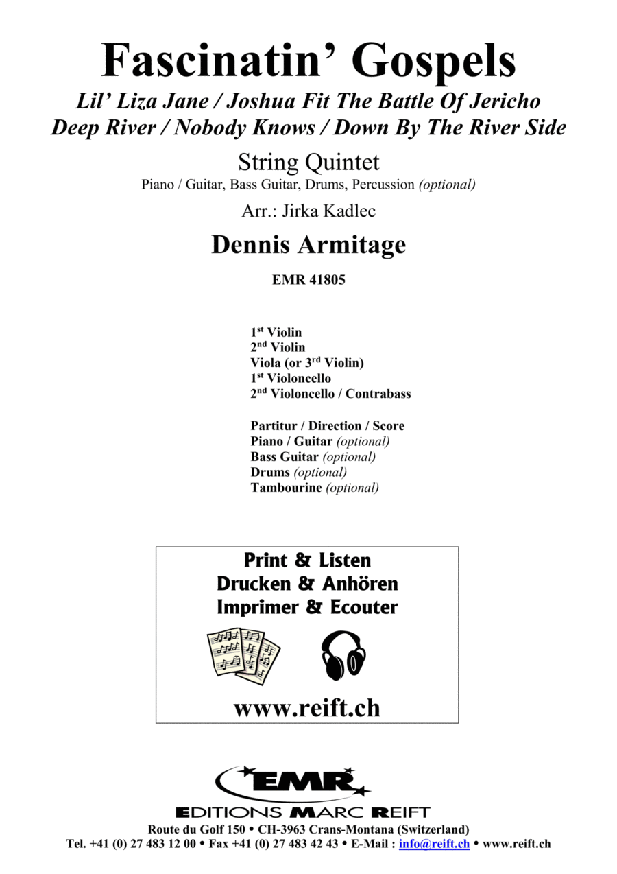 Fascinatin' Gospels Fascinatin' Gospels Bass Guitar scores gallery preview page 1