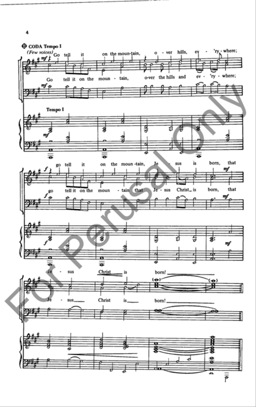 Go Tell It On The Mountain TB scores gallery preview page 4