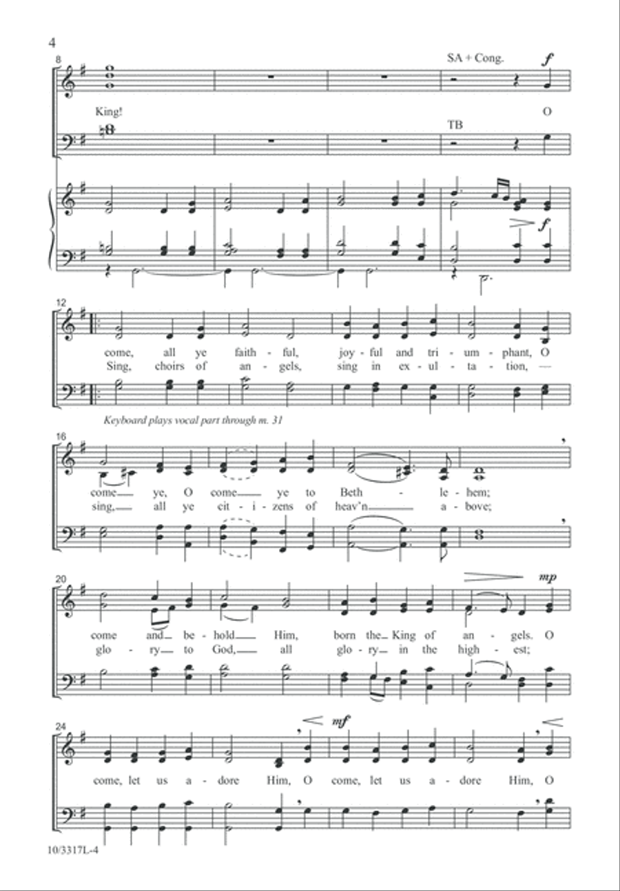 Hymns for Christmas 2 4-Part scores gallery preview page 5