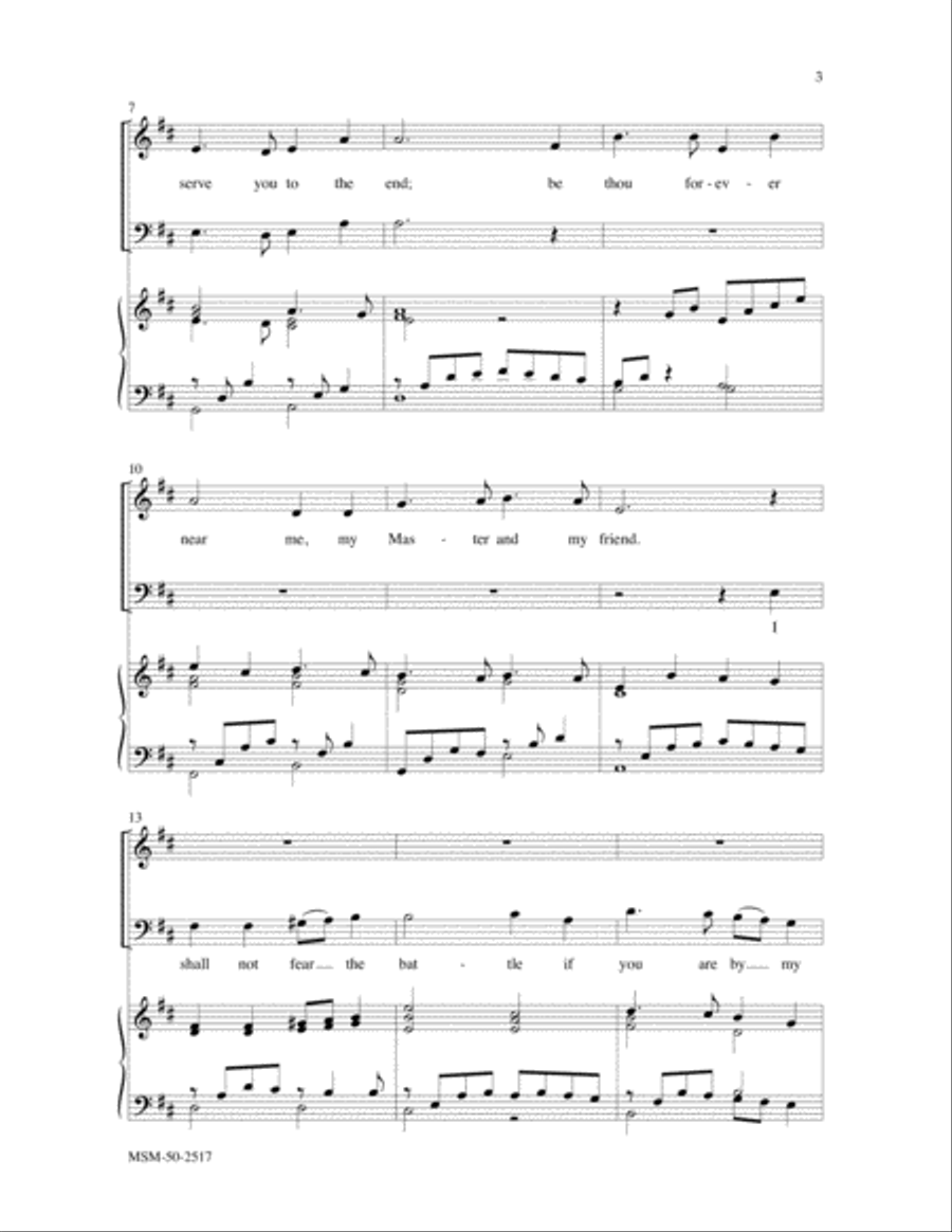 O Jesus, I Have Promised 4-Part scores gallery preview page 3