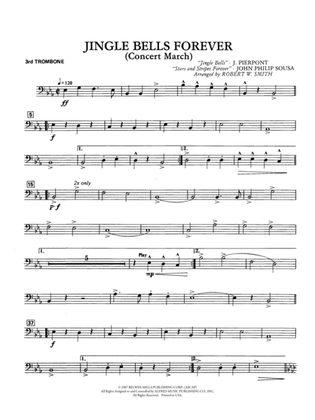 Jingle Bells Forever (Concert March): 3rd Trombone