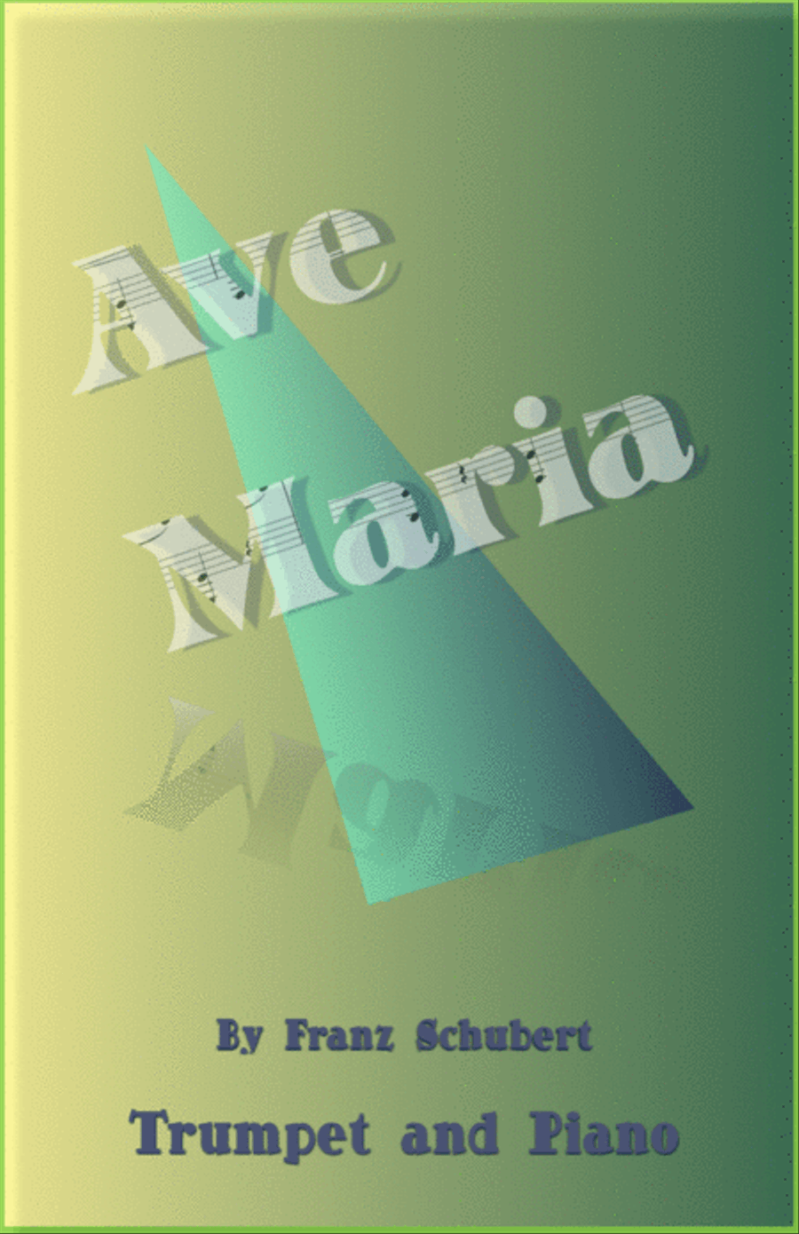 Ave Maria by Franz Schubert, for Trumpet and Piano Trumpet Solo scores gallery preview page 1