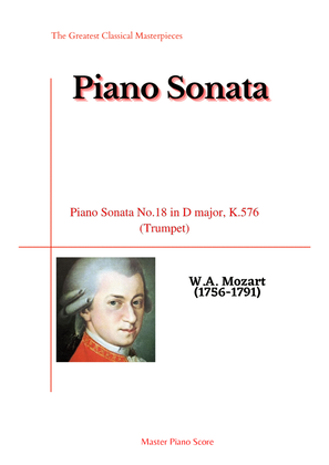 Book cover for Mozart-Piano Sonata No.18 in D major, K.576 (Trumpet)