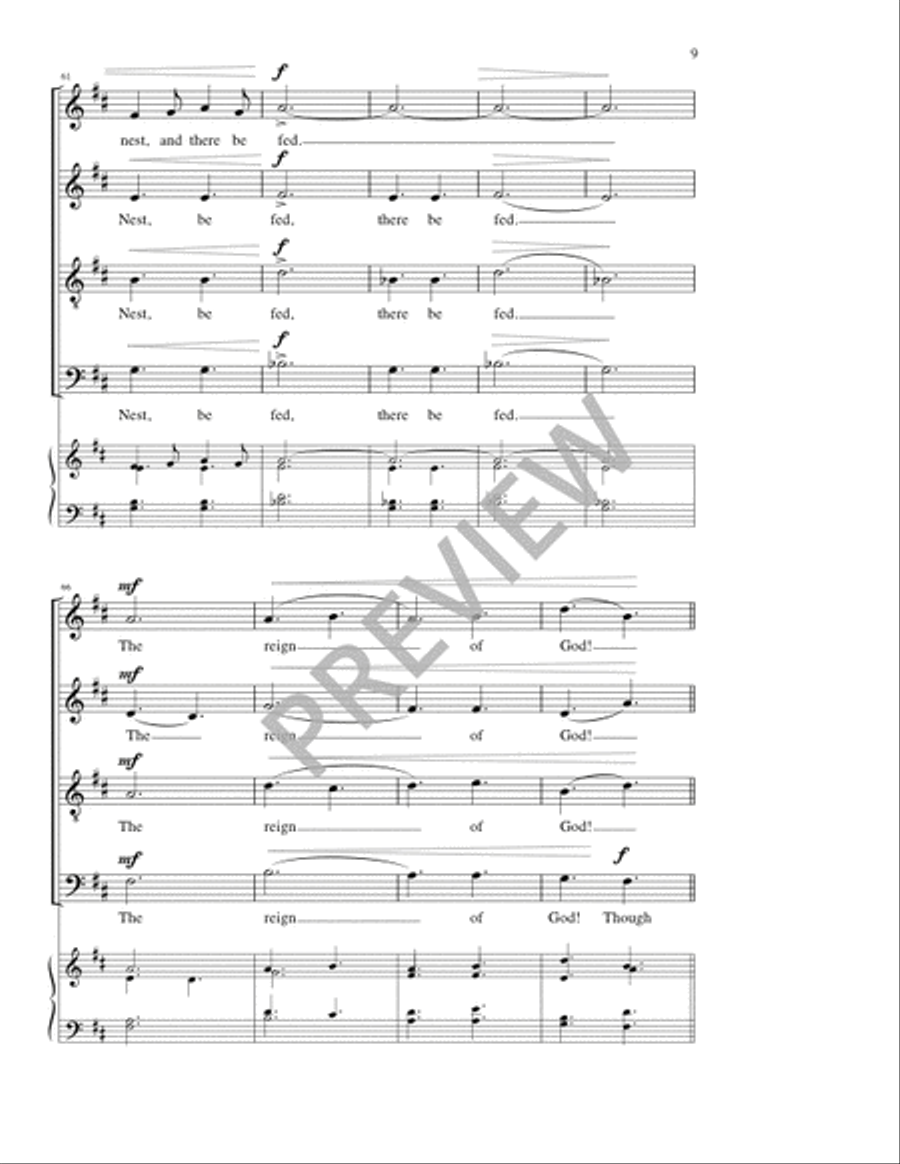The Reign of God 4-Part scores gallery preview page 9