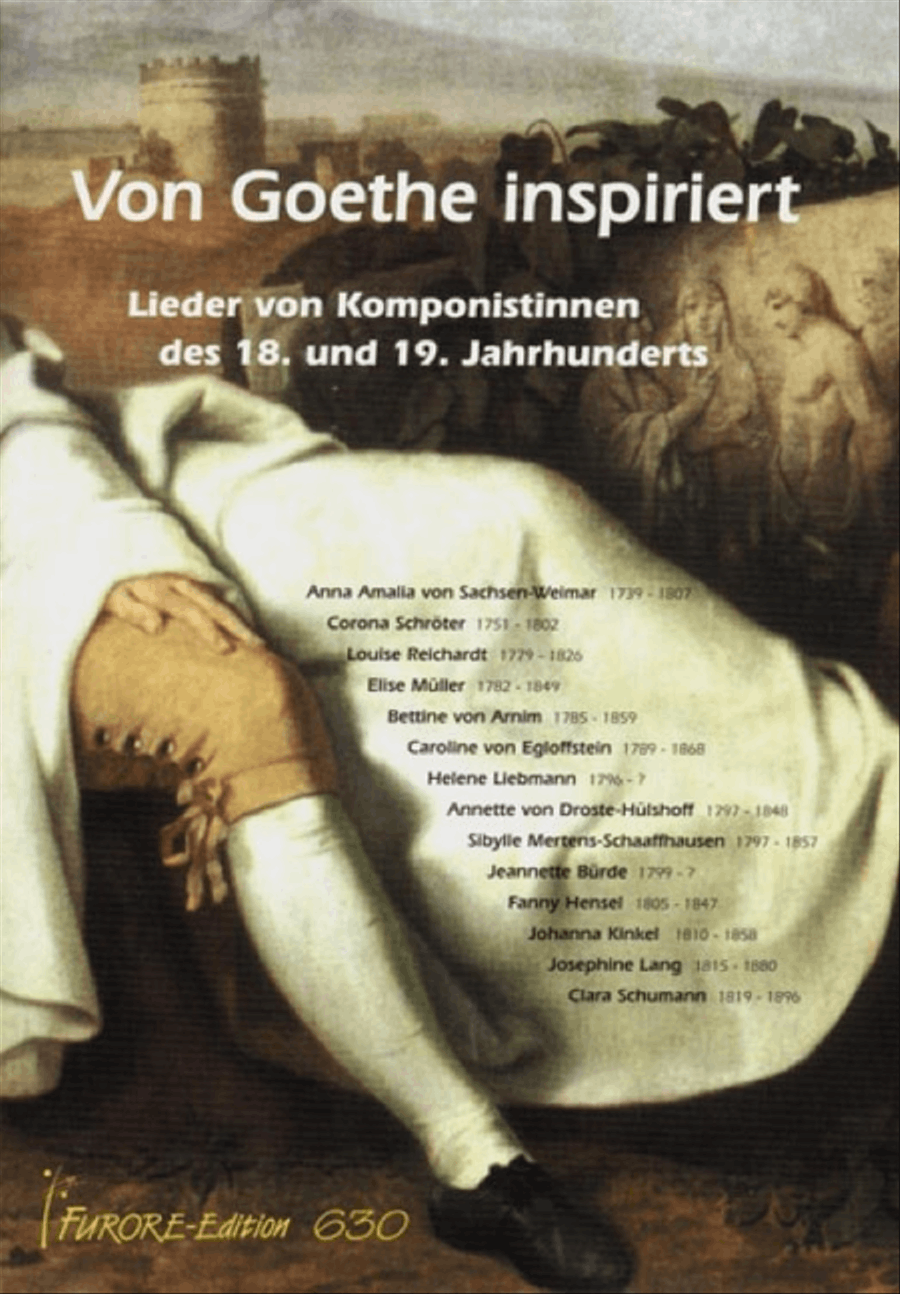 Inspired by Goethe. Lieder by women composers of the 18. And 19. Centuries. Voice Solo scores gallery preview page 1
