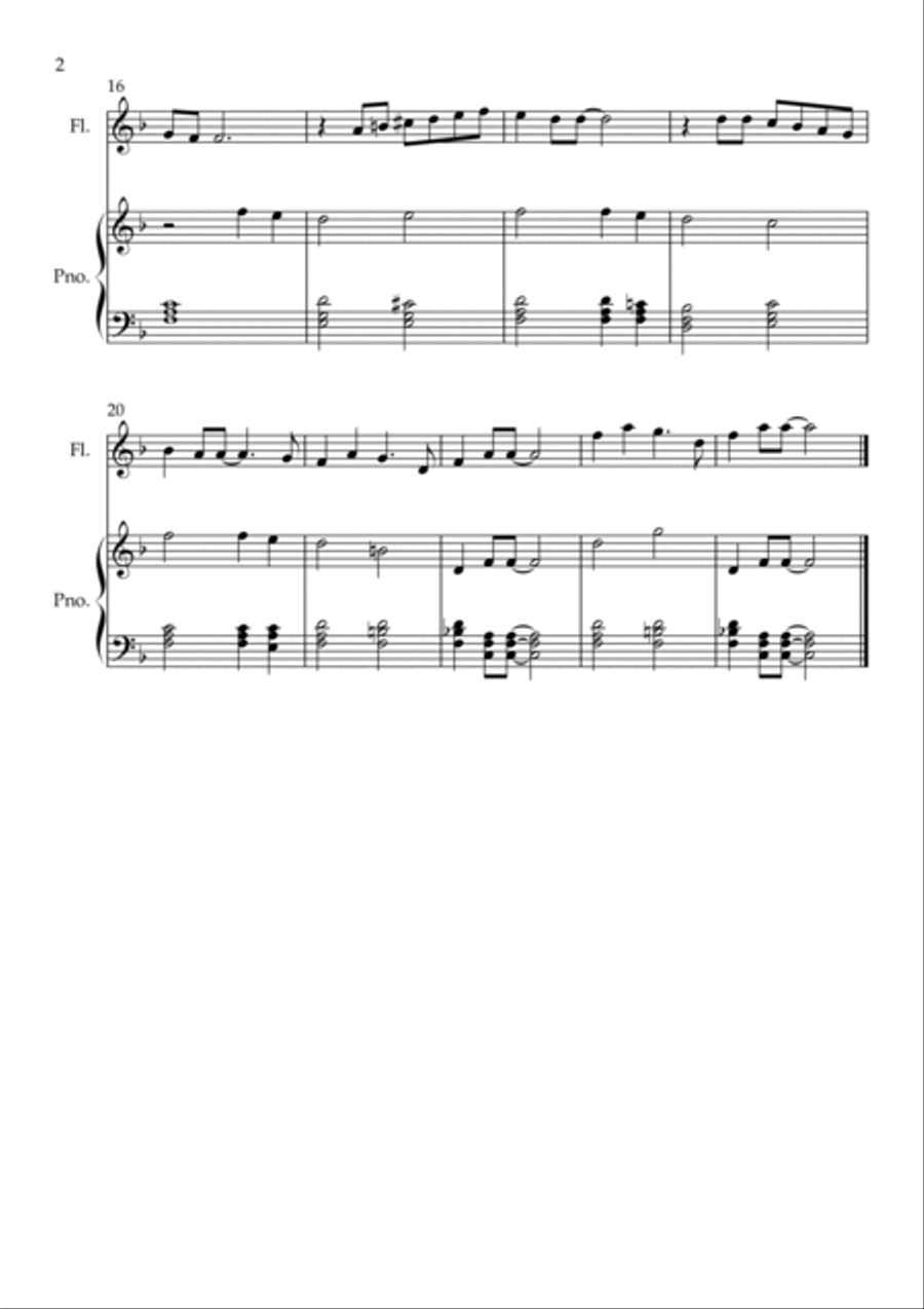 Yesterday Flute Solo scores gallery preview page 2