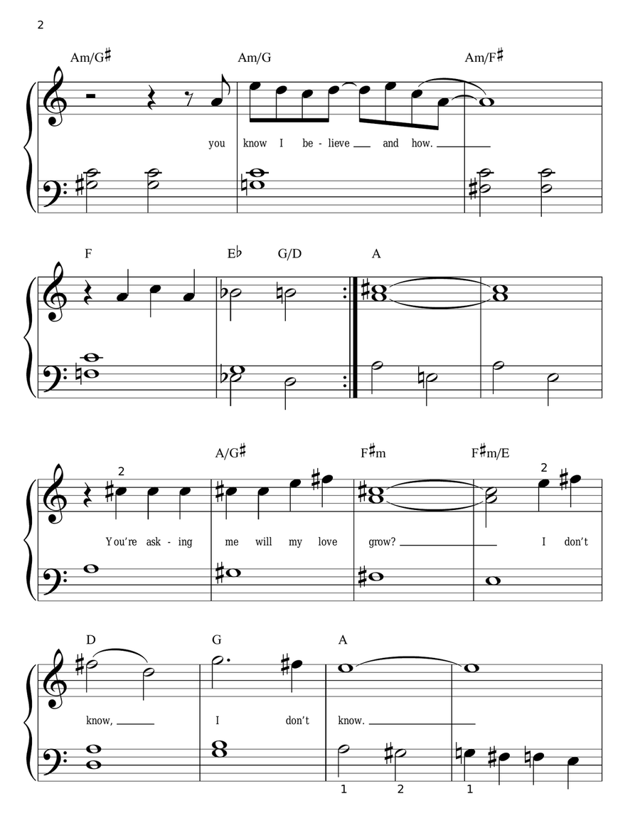 Something Something Easy Piano scores gallery preview page 2